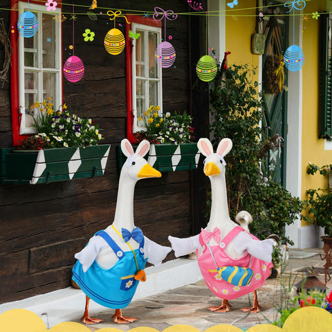 Suzile Easter yard decoration sets enhance outdoor celebrations and ambiance.