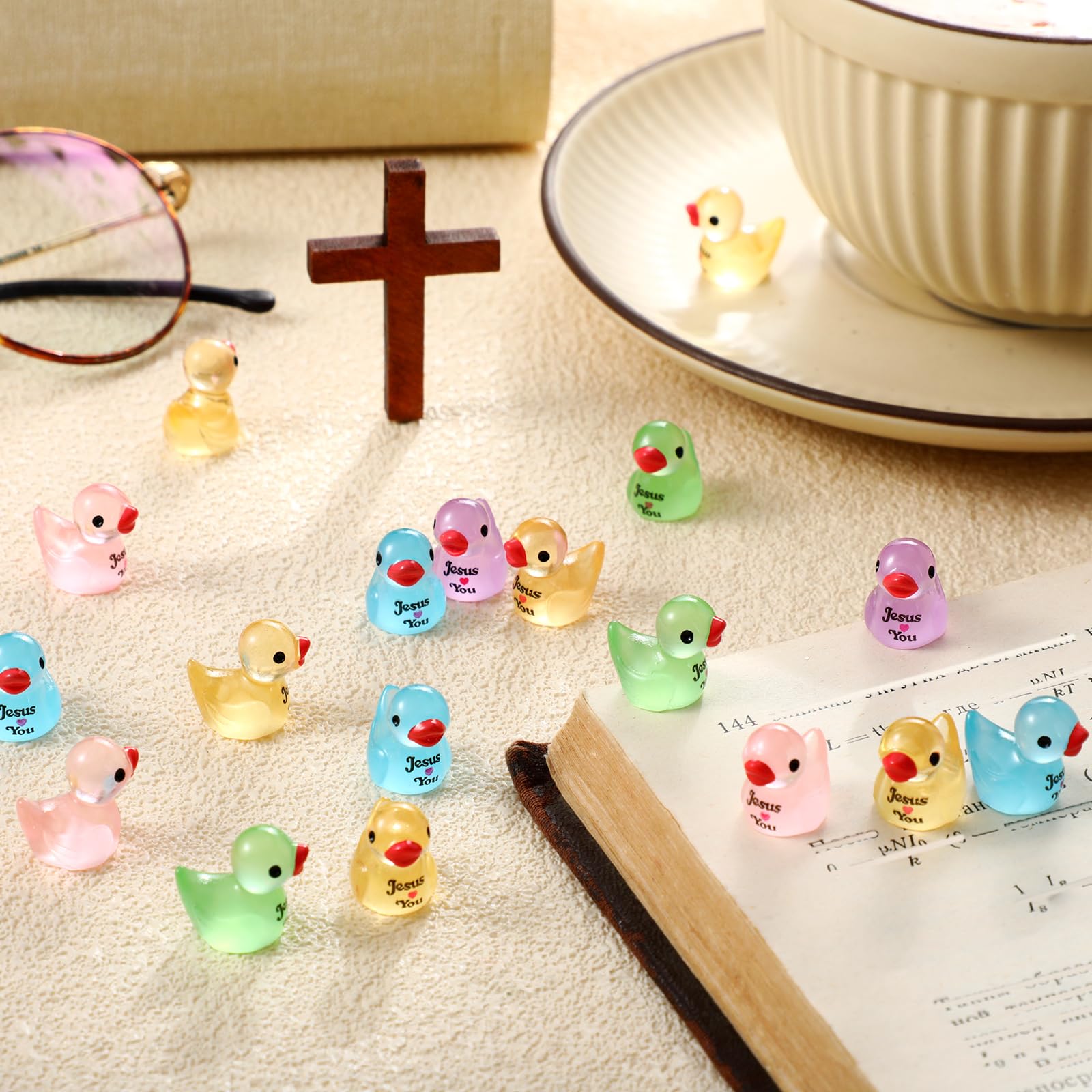 Suzile Jesus loves you glow ducks shine in the dark for events