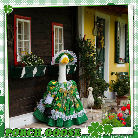 Suzile St. Patrick's ensemble creates playful yard decor for porches and patios.