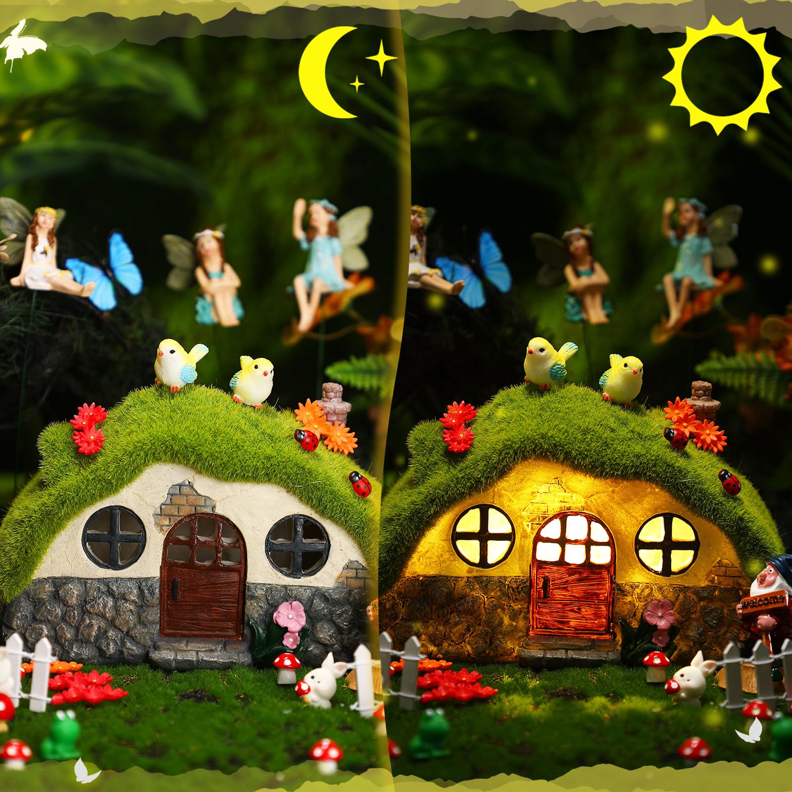 Suzile micro landscape décor suitable for gardens, pots, and indoor displays