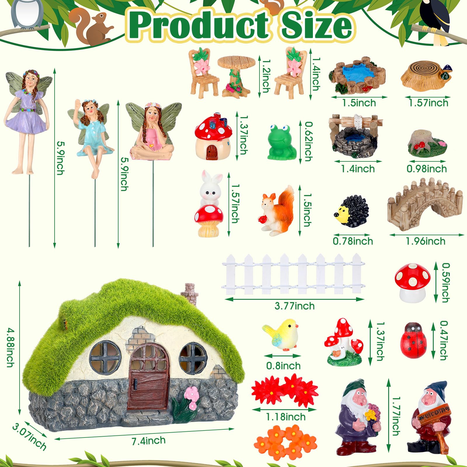 Suzile miniature gnomes and fairies add whimsy to gardens and pots