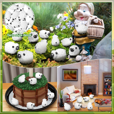 Suzile sheep cake topper decor adds charming touches to treats and displays