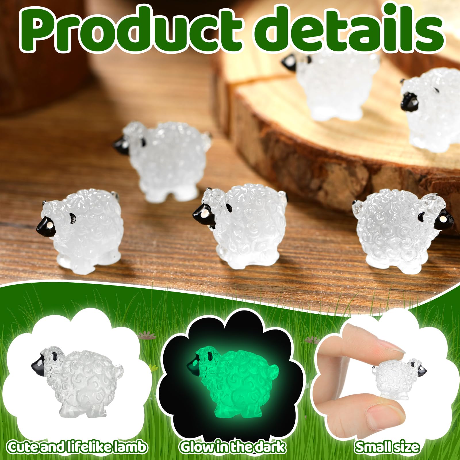 Suzile sheep ornaments add whimsical garden decor for pots and landscapes.