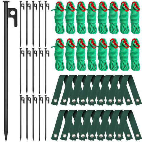 Suzile tree stake kit with steel stakes supports leaning saplings.