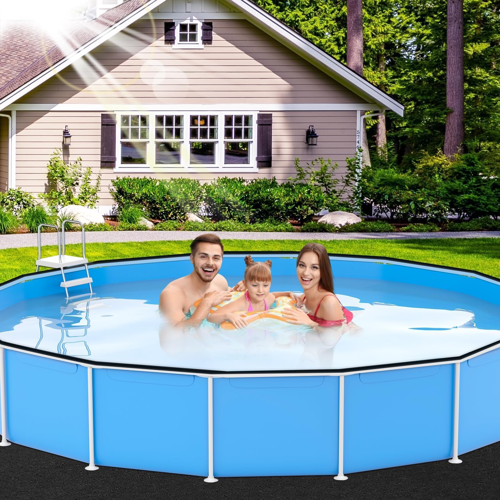 Svepndic pool liner coping strips edge protection highlights edge safety
