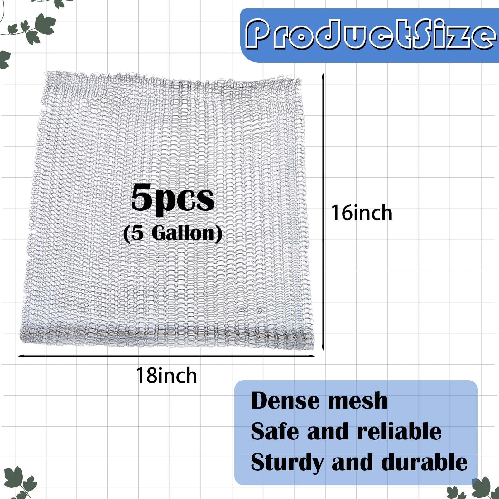Svepndic stainless steel mesh basket deterring gophers around shrubs and vegetables