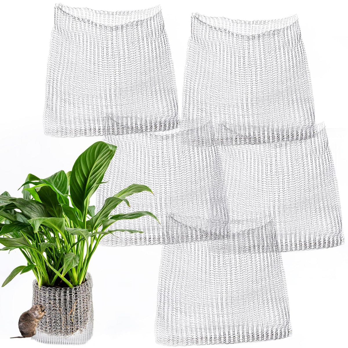 Svepndic root guard 5-gallon basket protecting fruit trees from burrowing animals