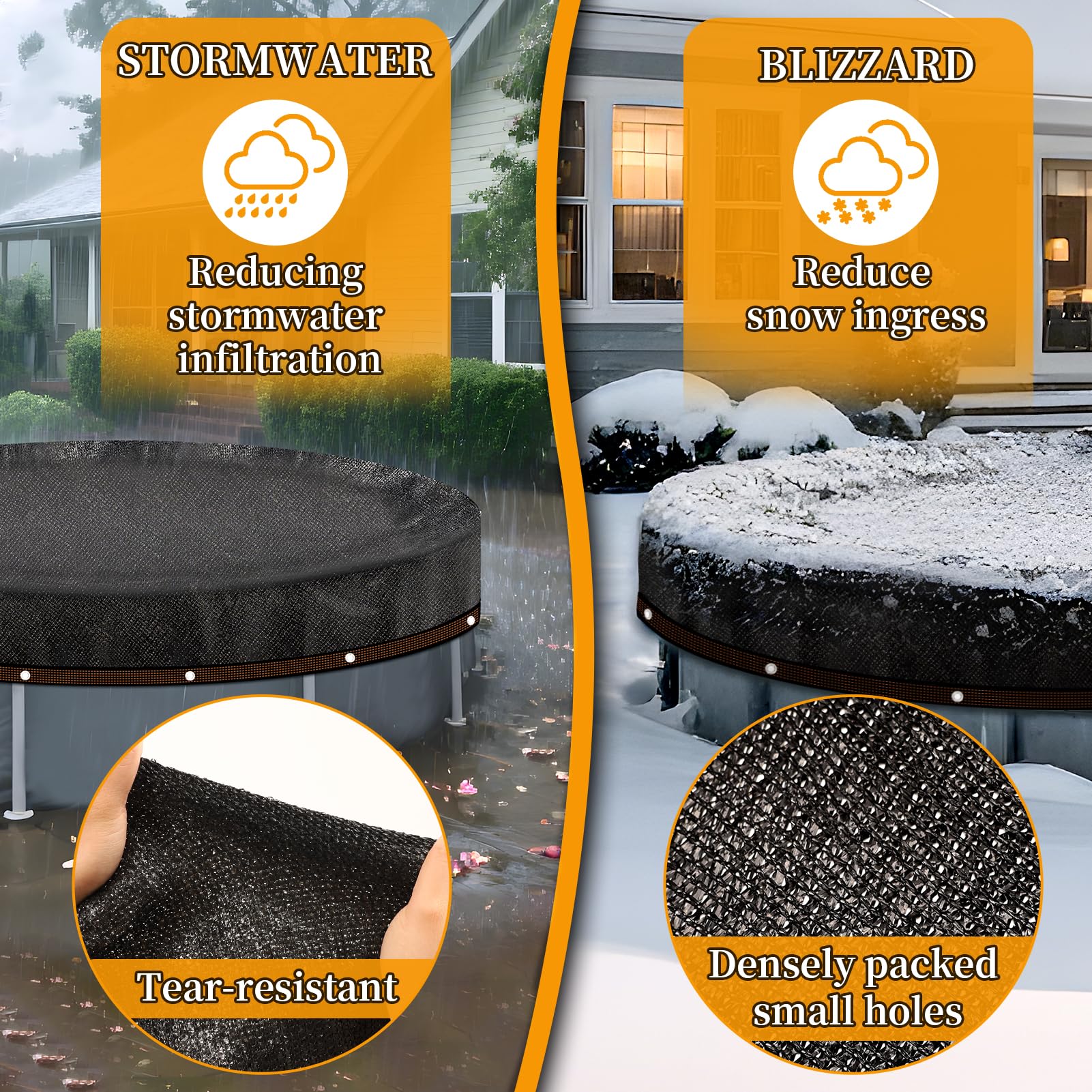 Svepndic shade-cloth function provides cooling sun protection at the water edge.