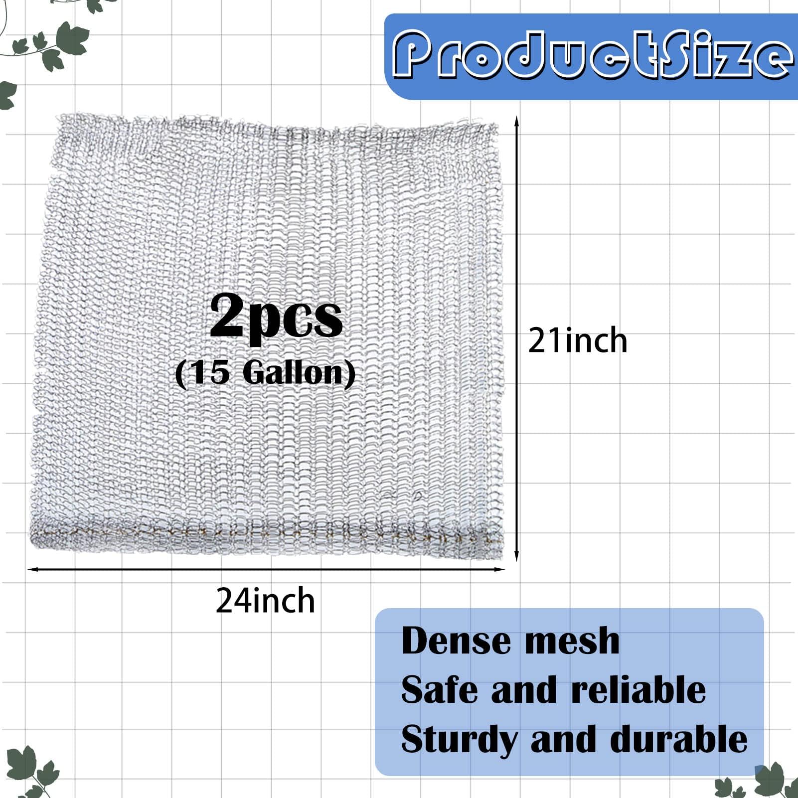Svepndic stainless steel mesh basket close-up showing dense protection.
