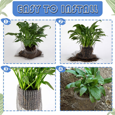 Five-piece root guards for easy layout and long-lasting plant protection