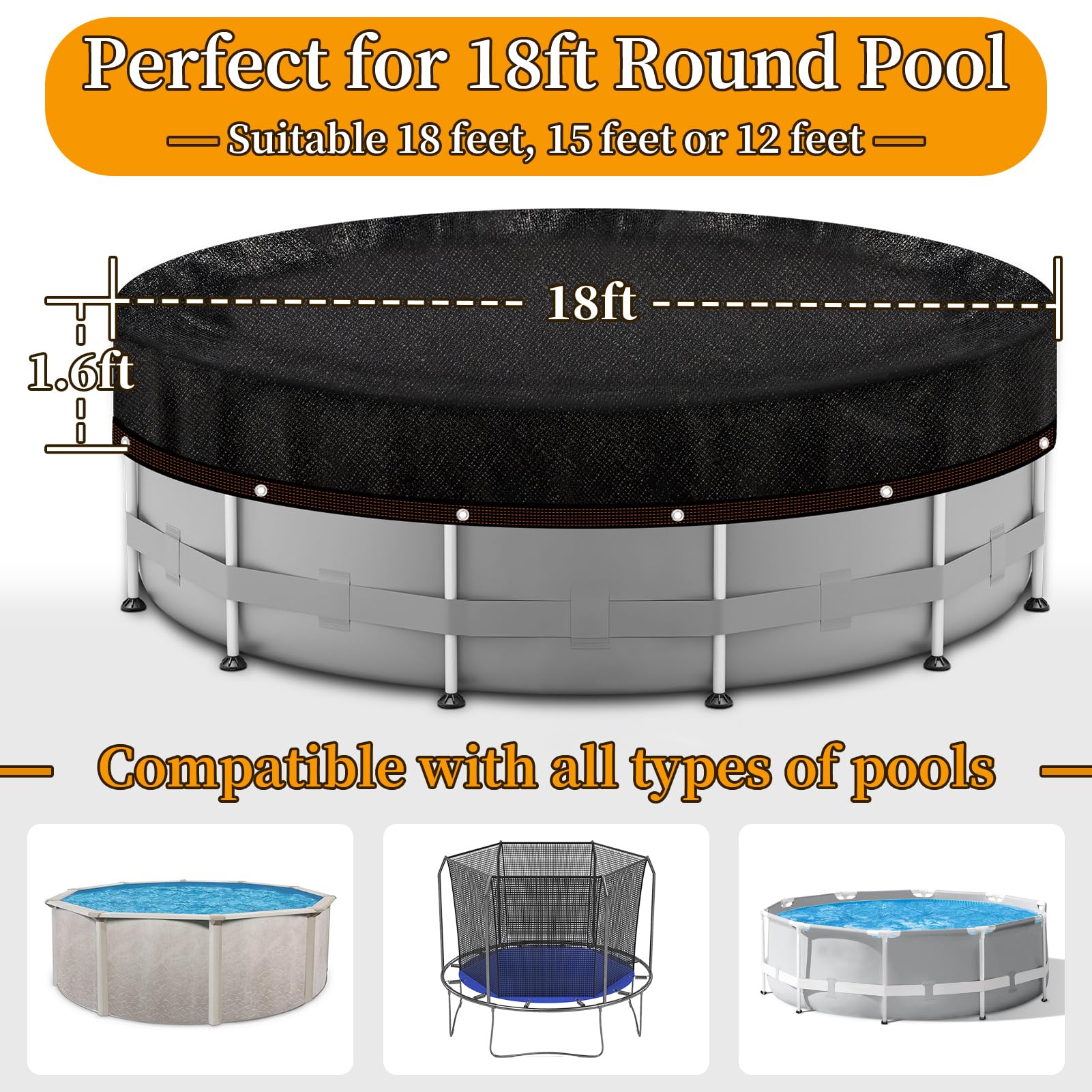 Svepndic polyethylene material offers weather resistance for long-lasting use.