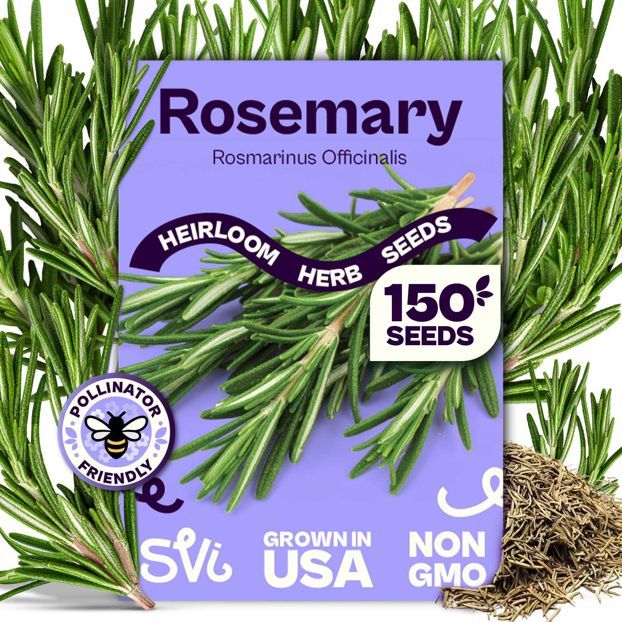 SVI rosemary seeds in packaging for easy planting