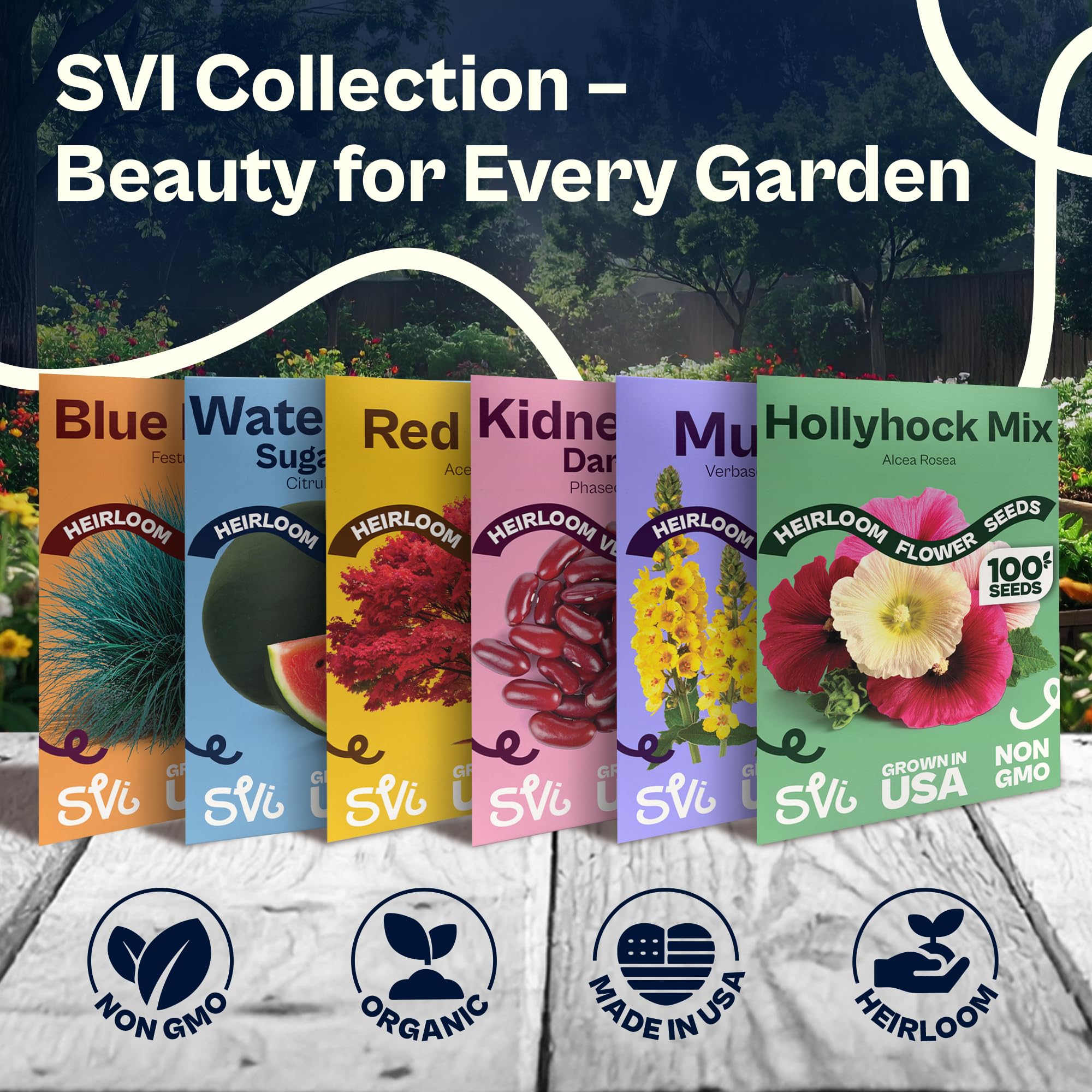 SVI Sugar Baby heirloom variety with a tough rind and heritage flavor.