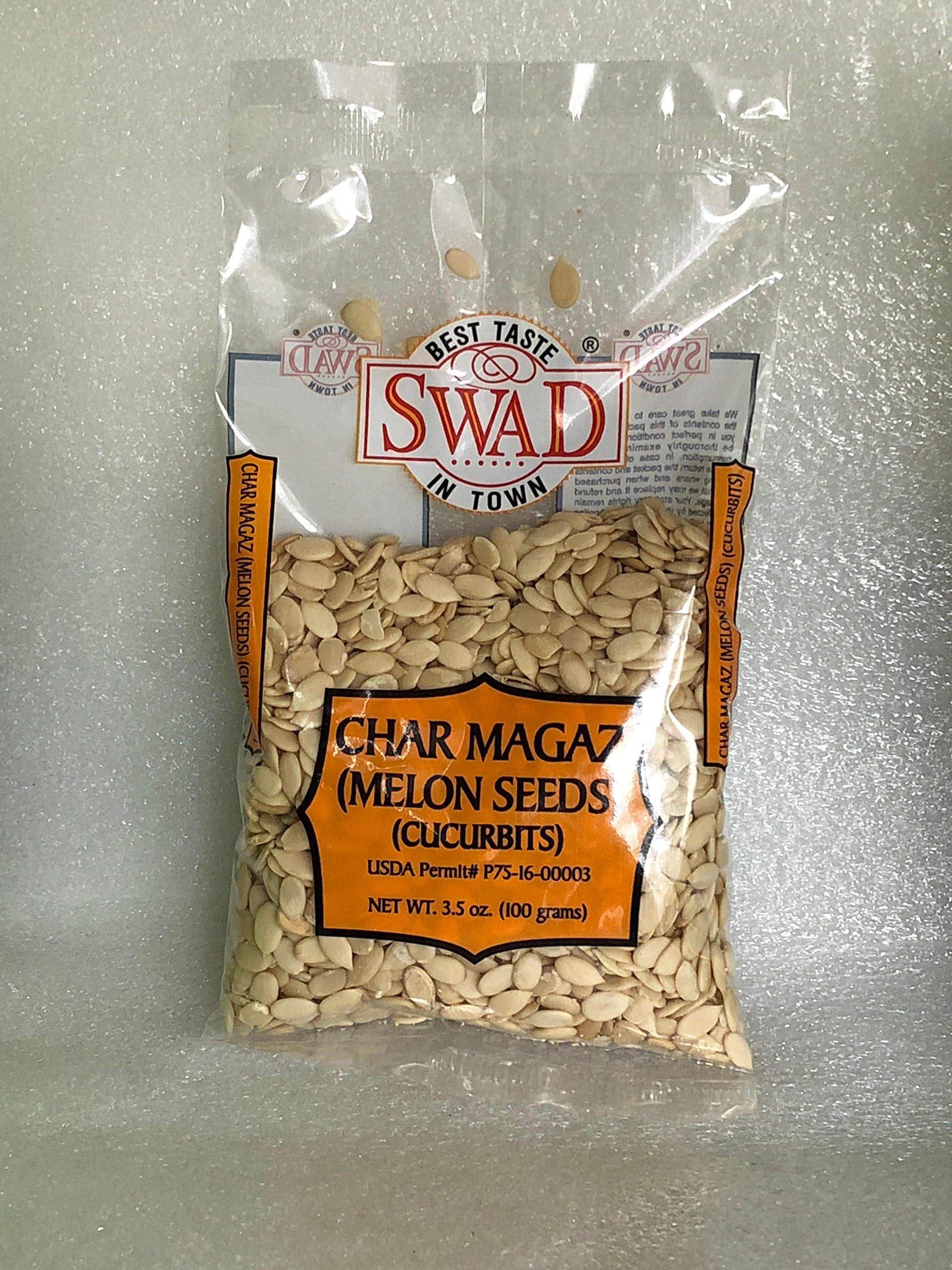 Swad melon seeds Char Magaz 100g pack close-up, ideal on-the-go snack.