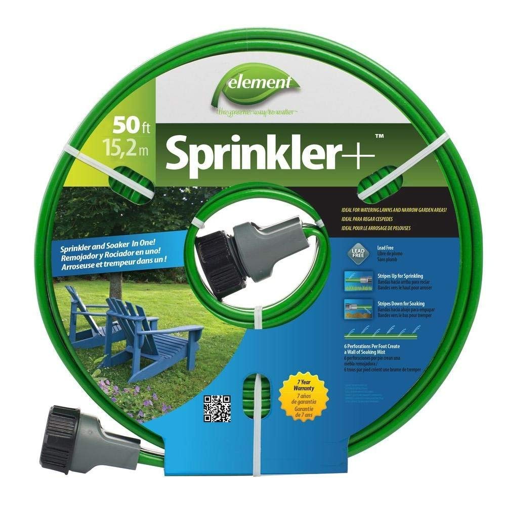 Swan Element Sprinkler Soaker Hose 50ft green delivering root-zone irrigation for lush plants