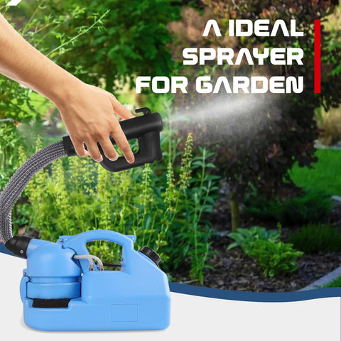 SWANSOFT fogger provides horizontal coverage of 20-26 ft for wide-area spraying.