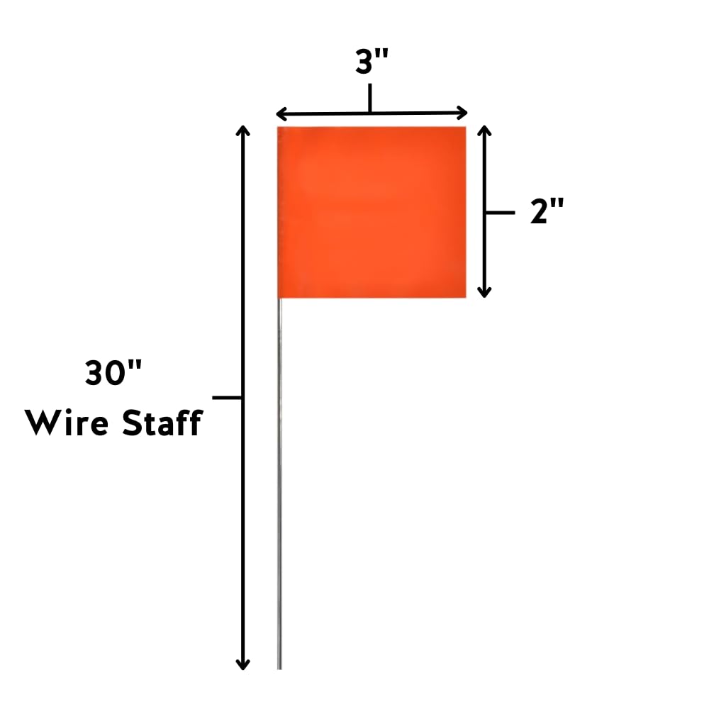 Swanson-made in USA marking flags deliver sturdy performance and easy cleanup.
