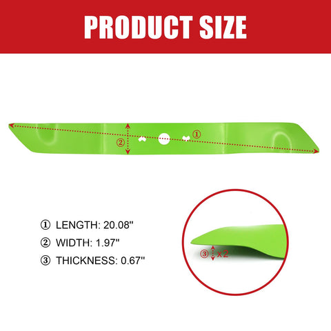 SWAPARTS one-piece steel blade highlighting durable construction