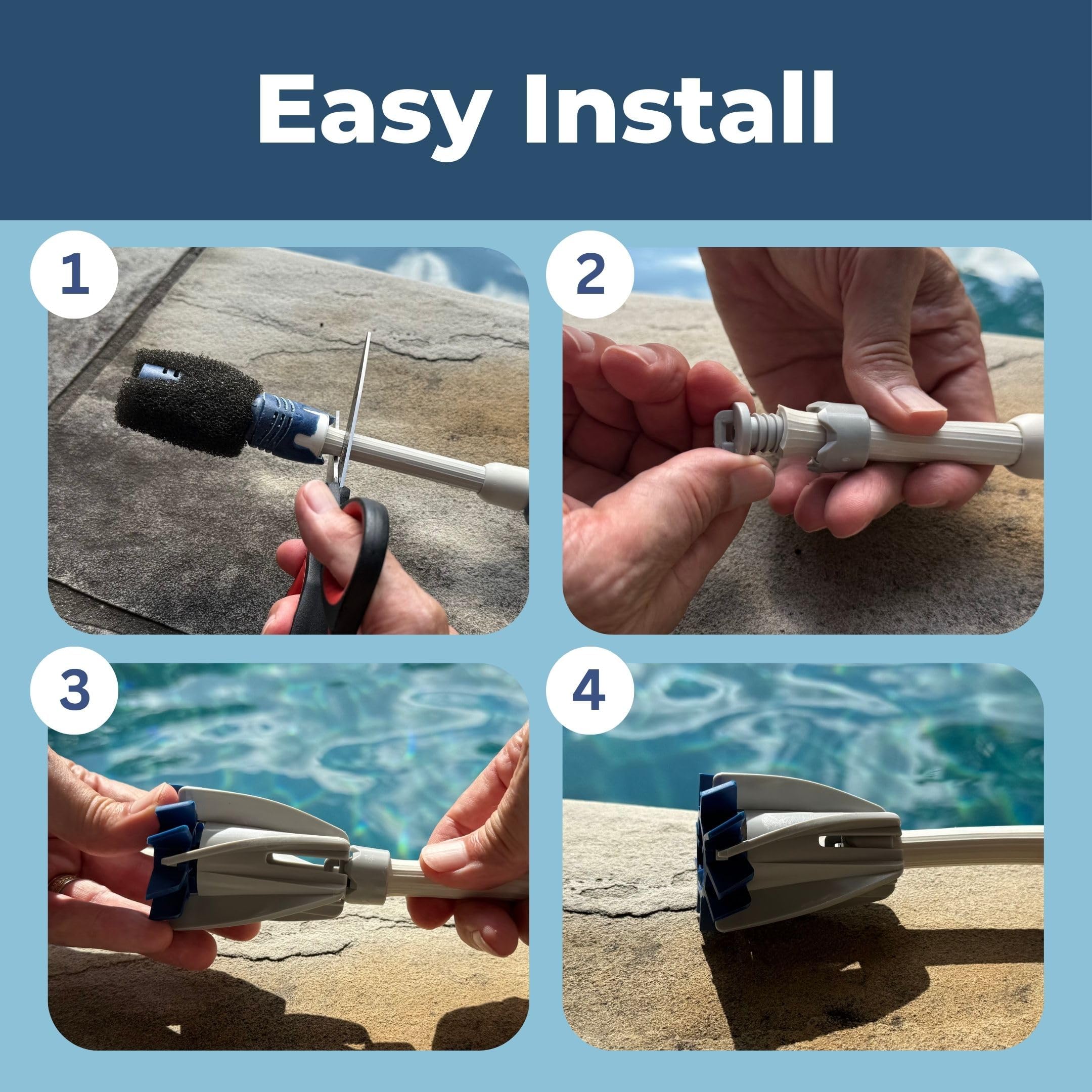 SWASHER Polaris tail foam replacement withstands chlorine and sunlight for longer use.