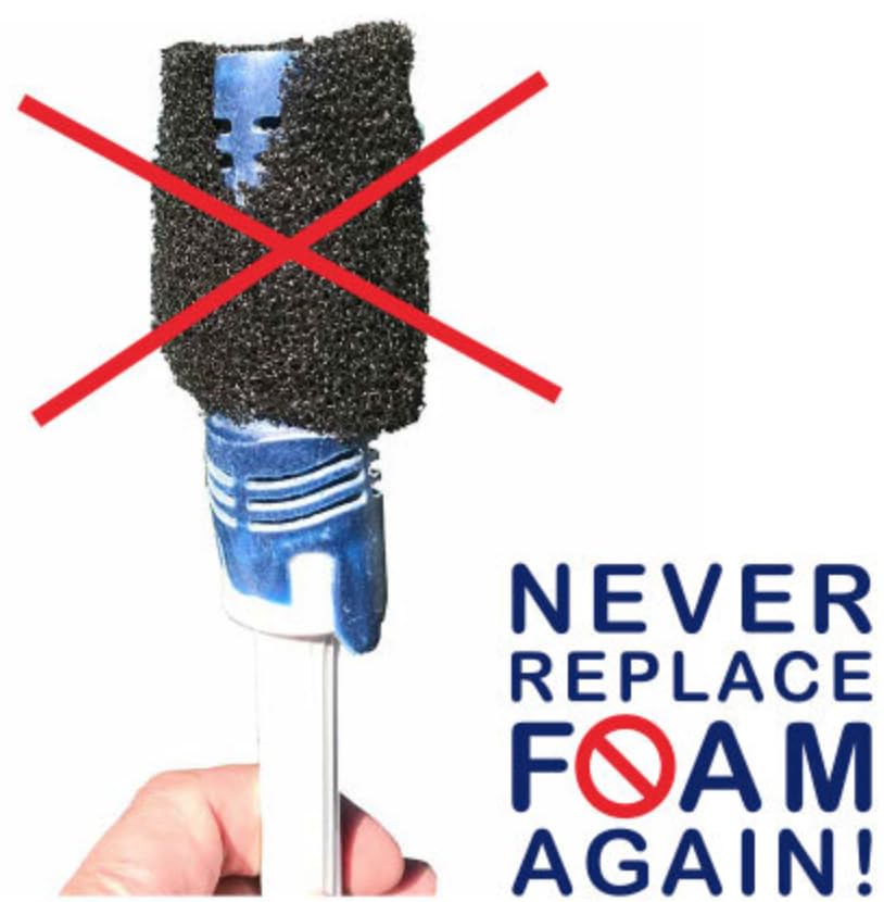SWASHER Pro rotating scrubber action aids effortless wall cleaning