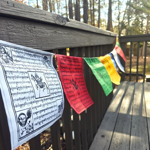 The Swayambhu monk-blessed prayer flags Nepal highlight spiritual energy for calm spaces.