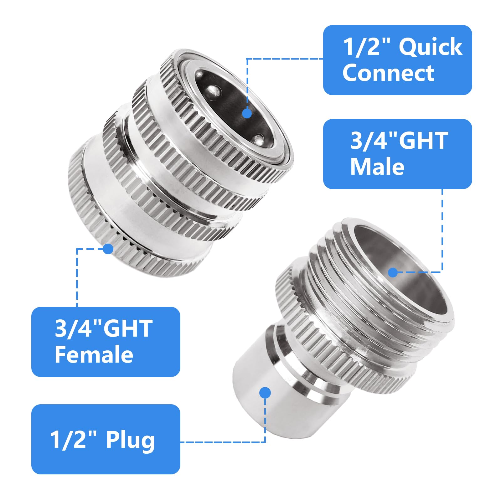 SWEAMTING stainless steel quick connect fittings show durability and rust resistance