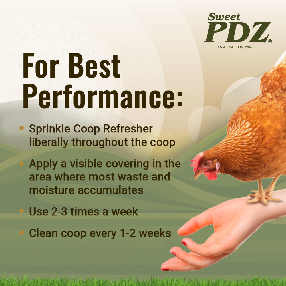 Sweet PDZ Coop Refresher can be compost-friendly when added to garden compost