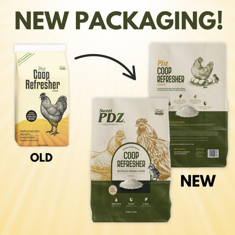 Sweet PDZ Coop Refresher granules close-up highlighting natural mineral formula