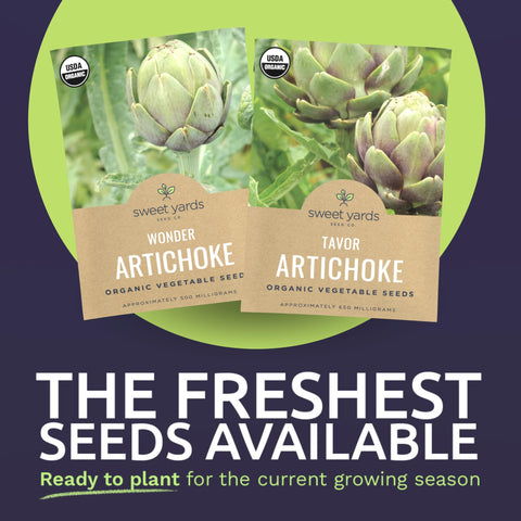 Sweet Yards 2026 season seeds label for organized planting