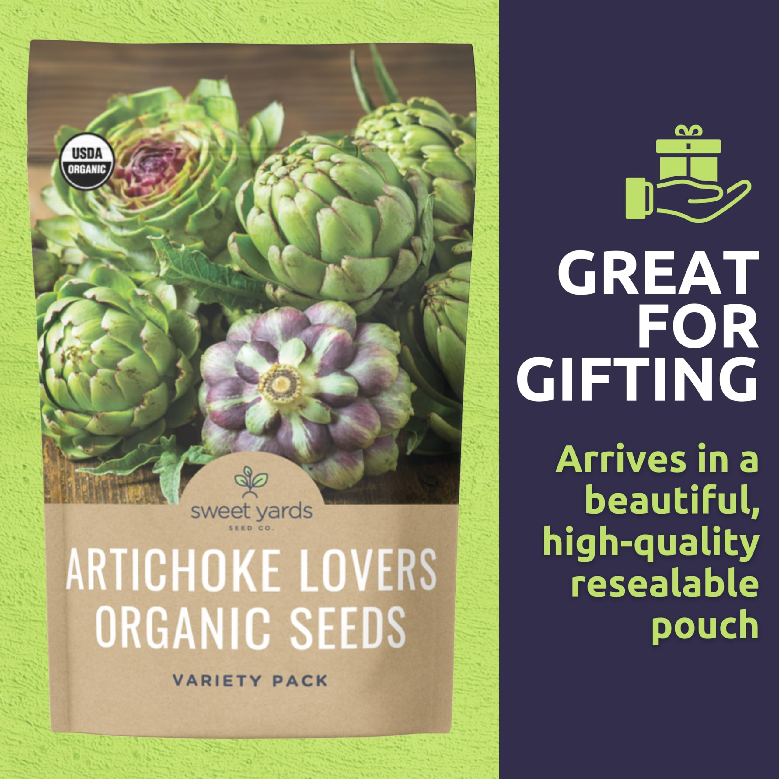 Sweet Yards organic certified seeds ensure non GMO quality