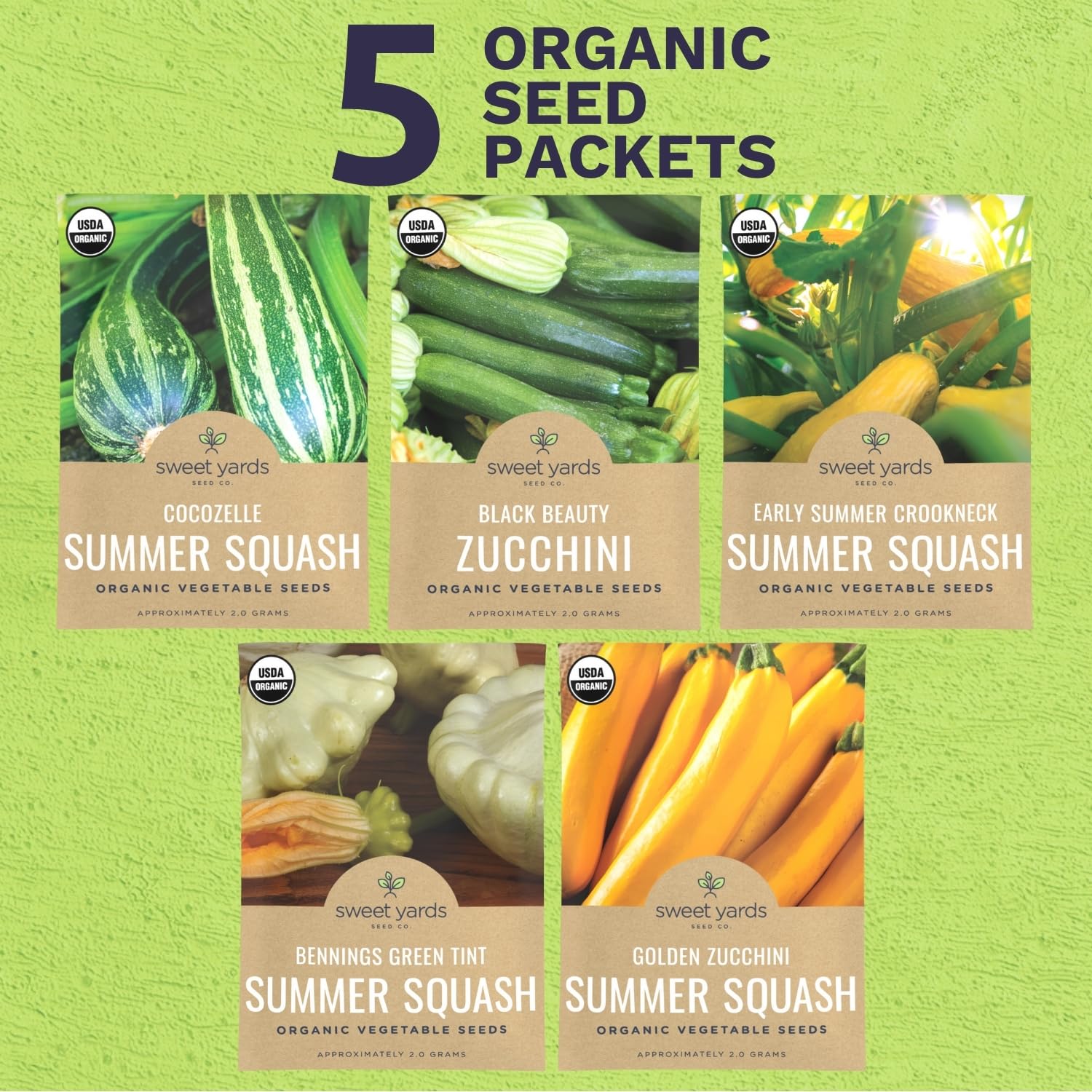 Sweet Yards Bennings Green Tint seed packet ready for a flavorful early harvest