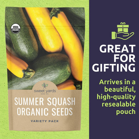 Sweet Yards Black Beauty seed packet produces classic flavor and color