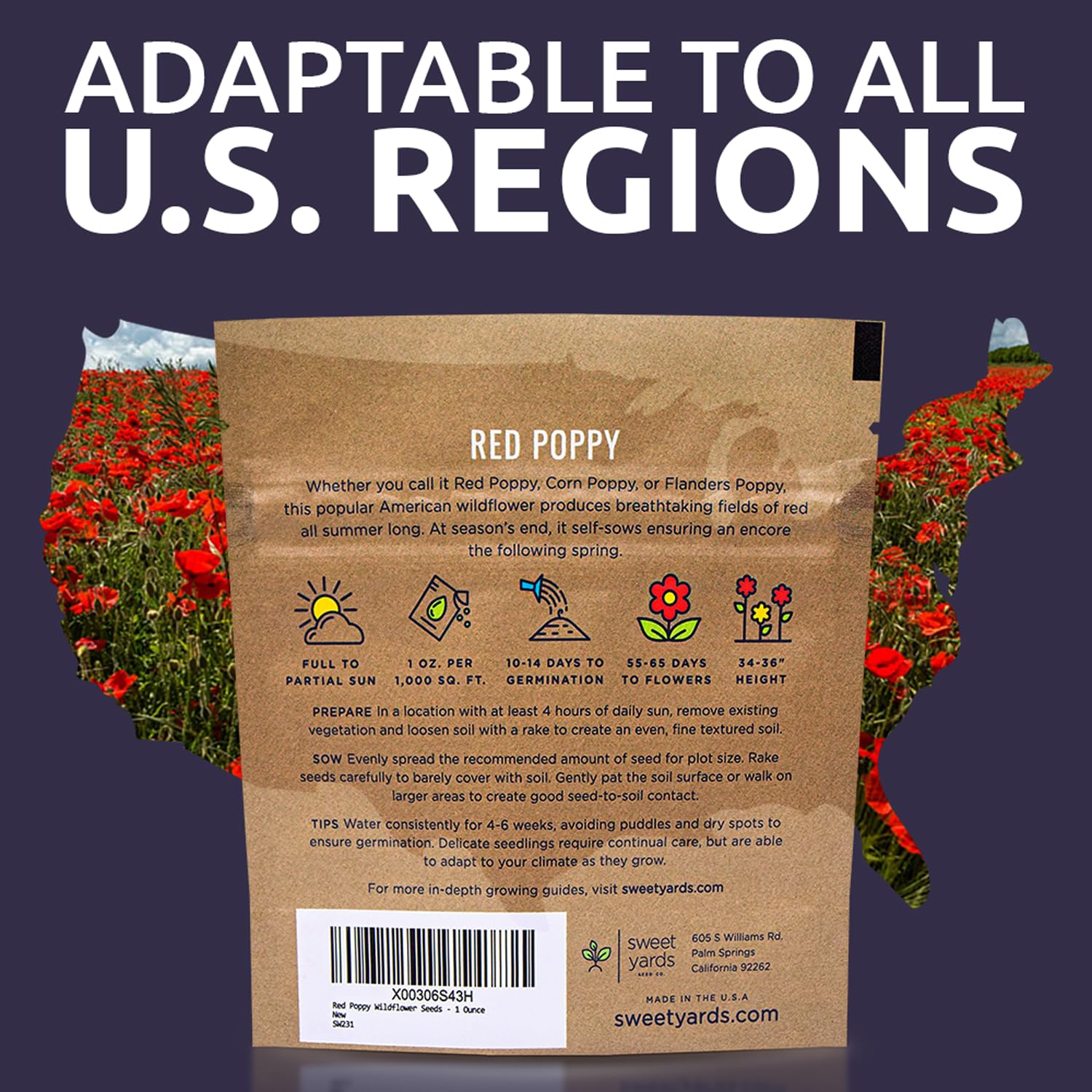 Deer resistant red poppies offer beauty with lower nibbling risk.