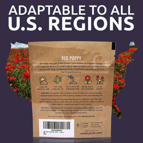 Deer resistant red poppies offer beauty with lower nibbling risk.