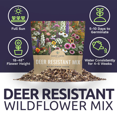 Sweet Yards resealable packaging keeps seeds fresh for future use