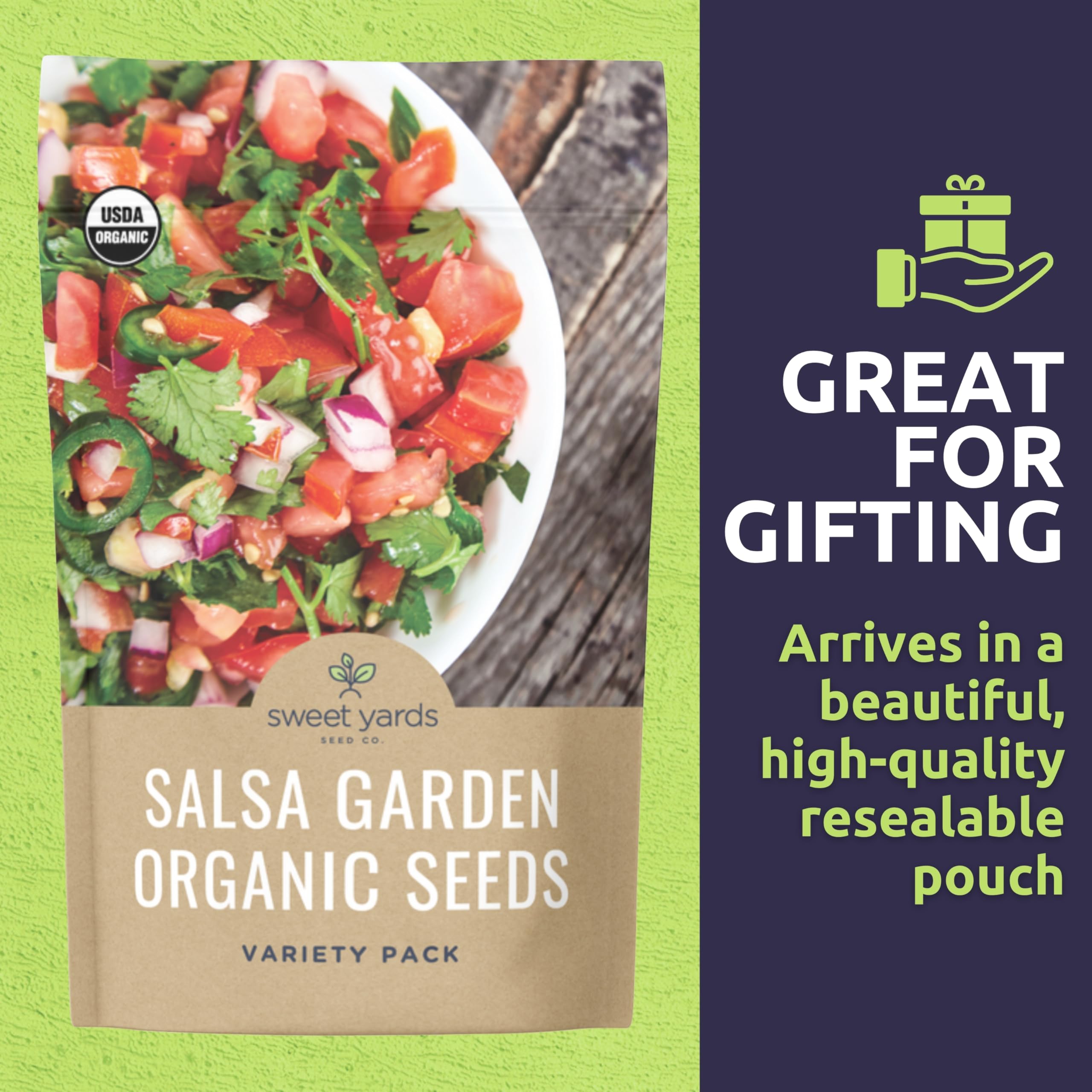 Sweet Yards Jalapeño seed packet for fresh peppers and salsa