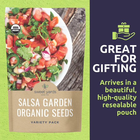 Sweet Yards Jalapeño seed packet for fresh peppers and salsa