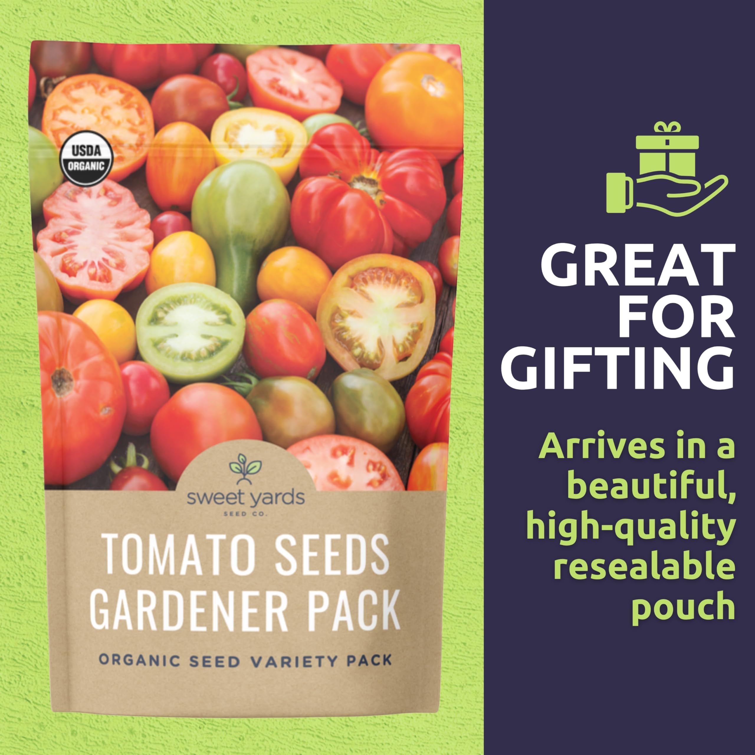 Kellog Beefsteak tomato seed packet from SWEET YARDS