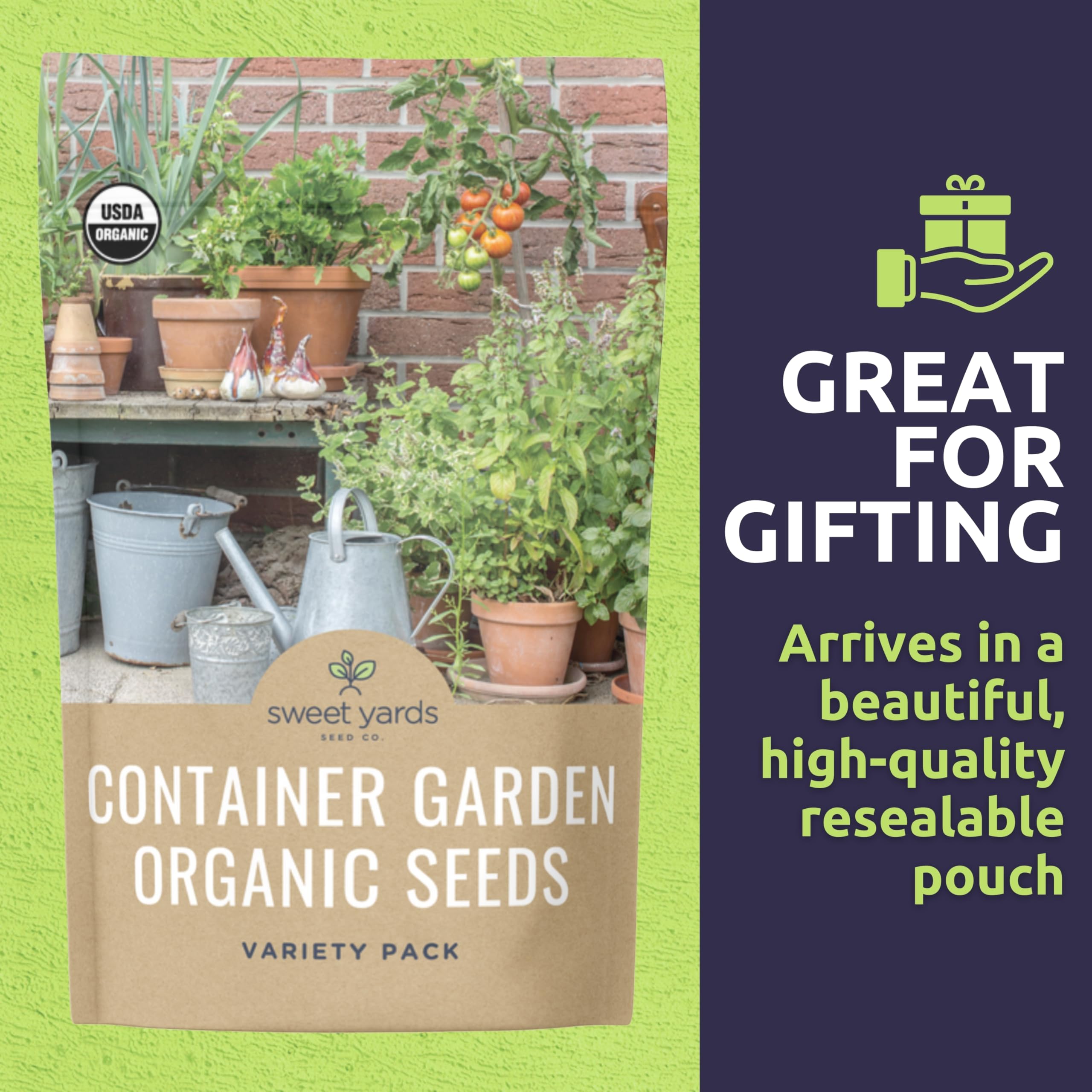 Sweet Yards lemon cucumber seeds for crisp slicing in containers