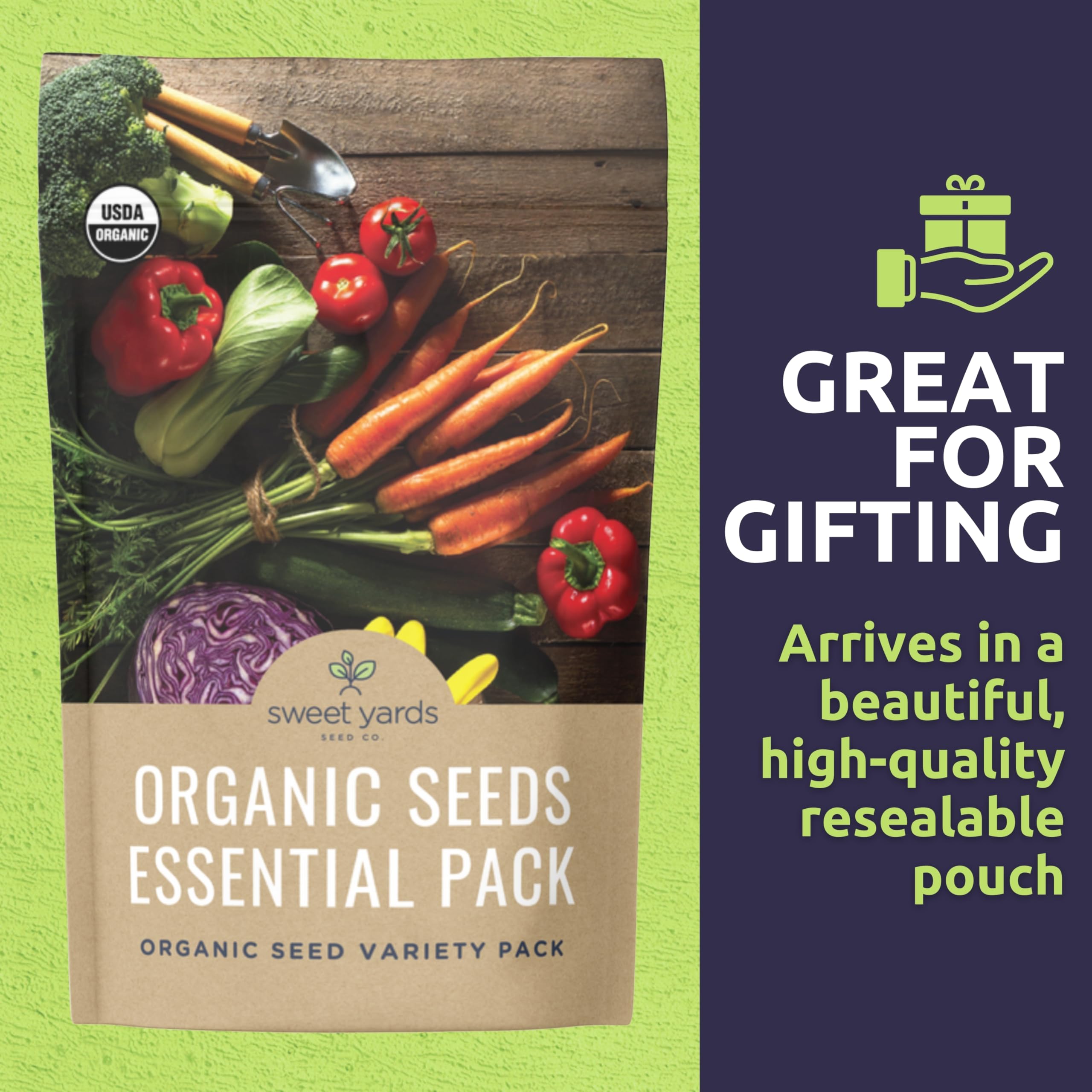 Sweet Yards lettuce seed packet for vibrant, tender leaves