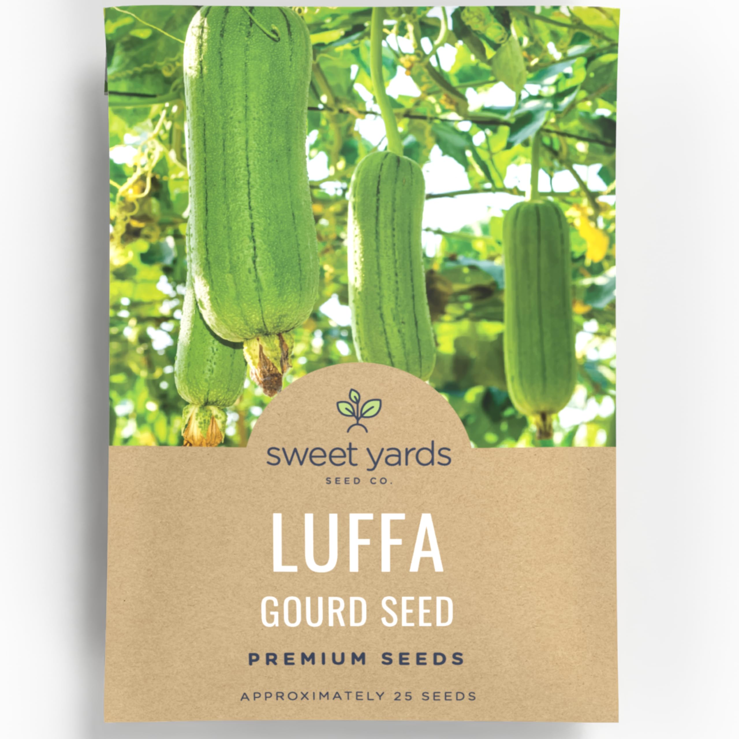Sweet Yards Luffa Gourd envelope with 2,500mg seeds for a quick planting start