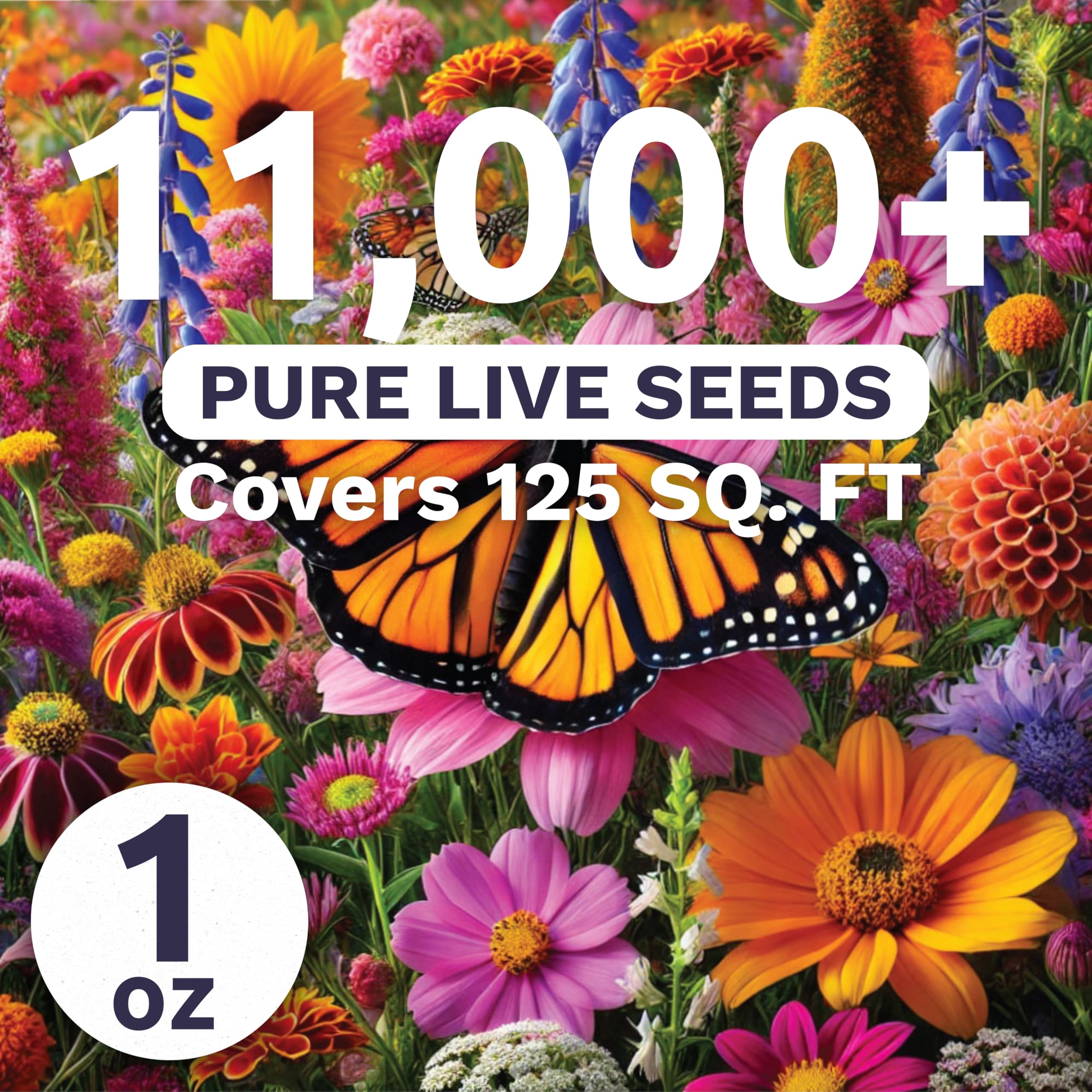 Sweet Yards milkweed and nectar flowers in the Monarch Rescue Mix.