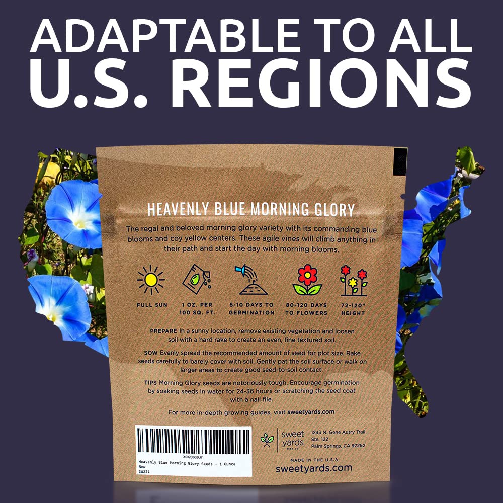 Sweet Yards packaging with planting instructions for easy growing