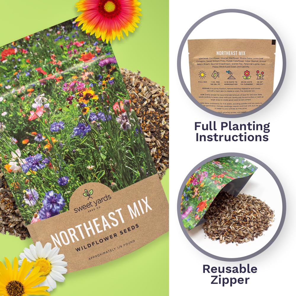 Sweet Yards New York-Pennsylvania-Virginia region seeds suitable for local native plantings