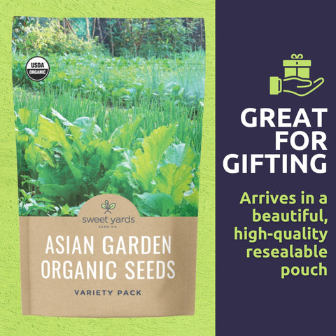 Sweet Yards Oregon Giant Snow Pea seed packet for sweet, crisp pods