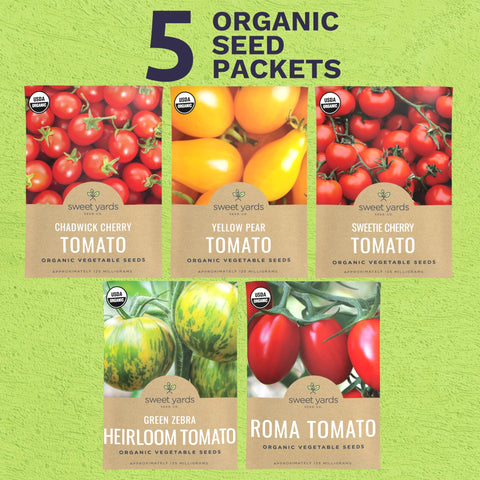 Sweet Yards Sweetie cherry tomato seeds ideal for snacking and salads.