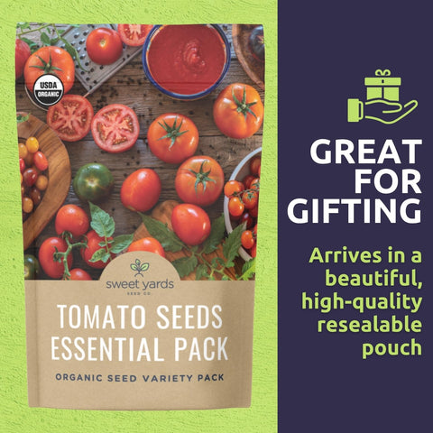 Sweet Yards Pineapple tomato seeds with fruity profile for fresh use.