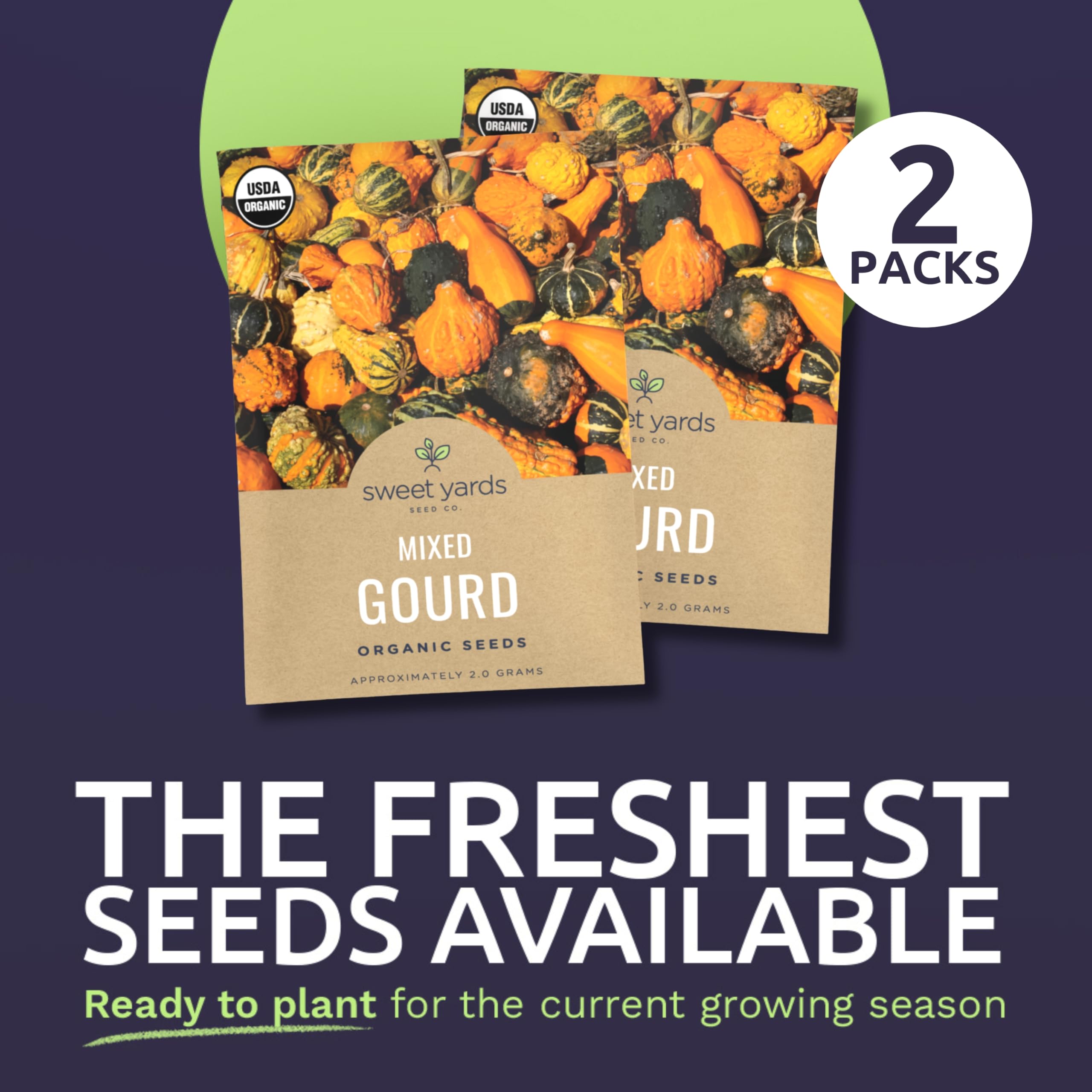 Sweet Yards premium seed packaging emphasizes preservation and gifting potential.