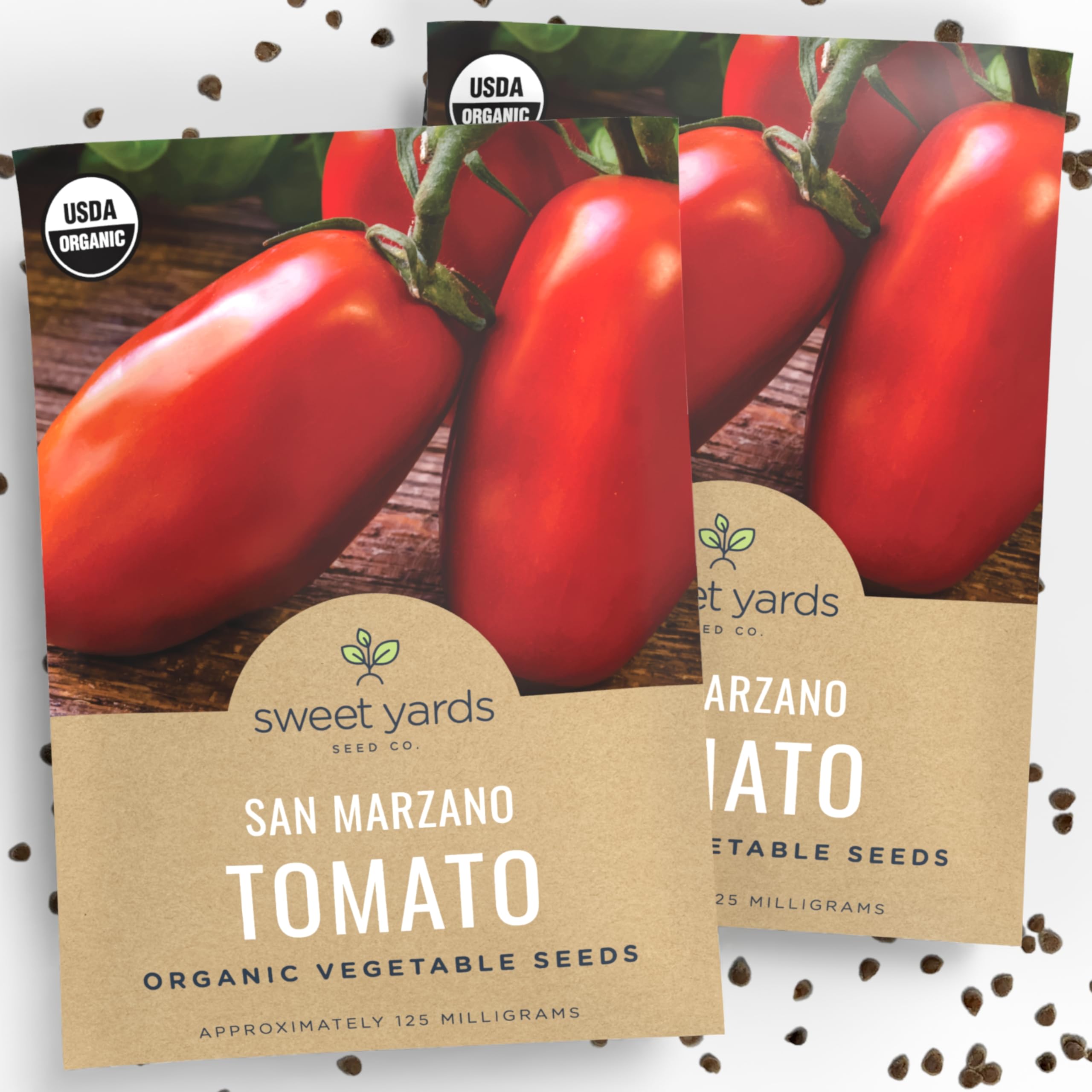Sweet Yards San Marzano seeds – paste-tomato close-up, ideal for vibrant sauces and canning.