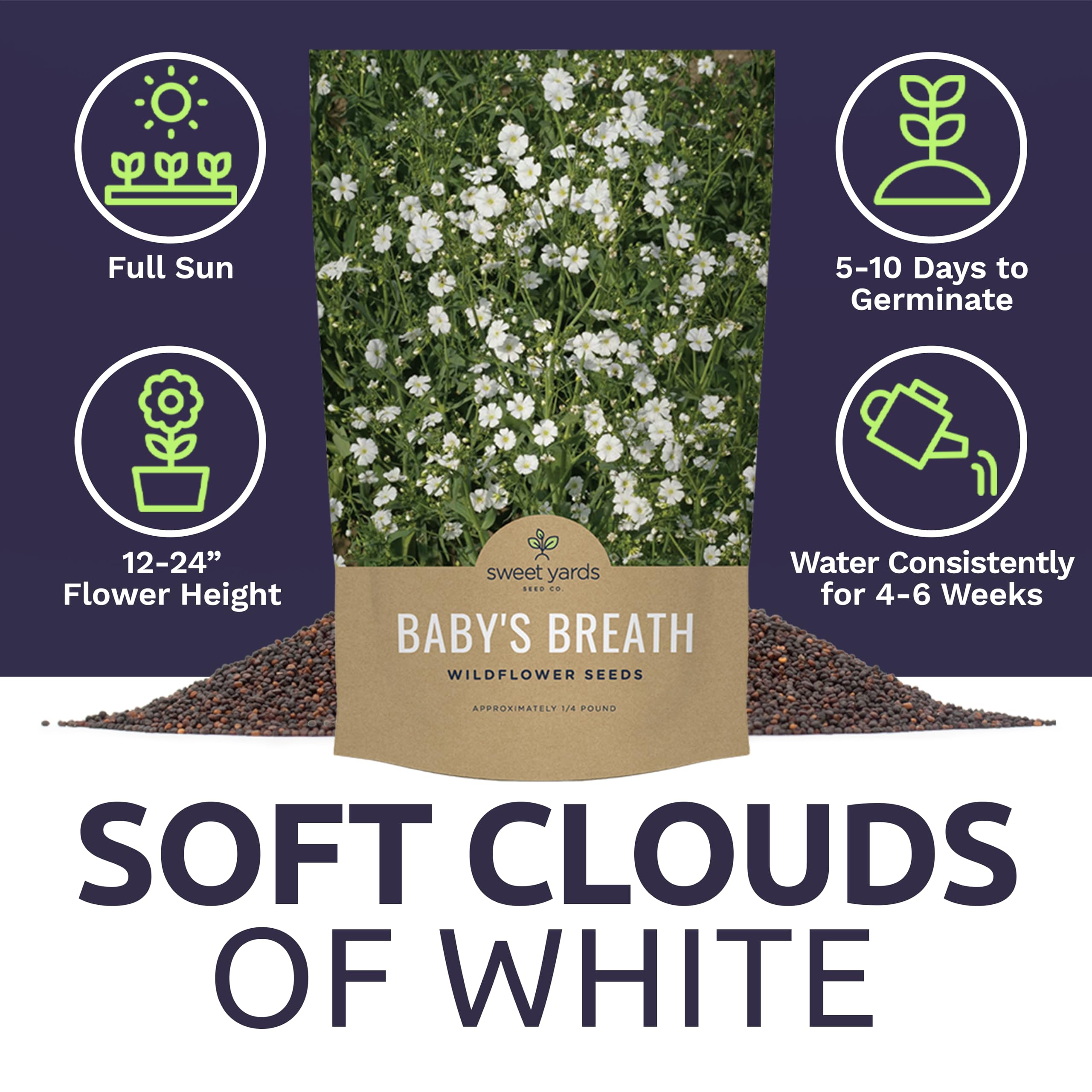 Ideal for cut flowers and seed exchanges in bulk.